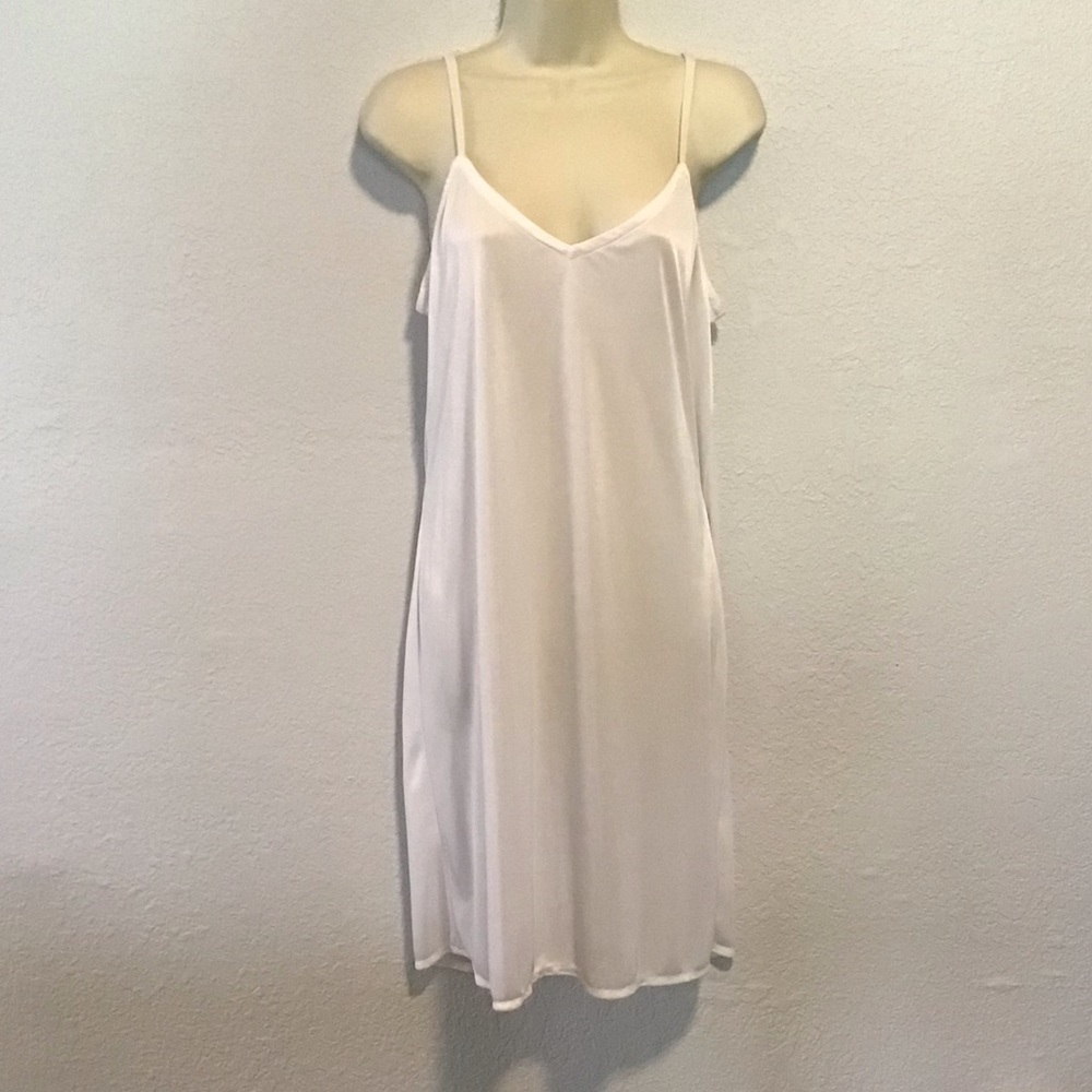 Johnny Was white underlay silk dress size M